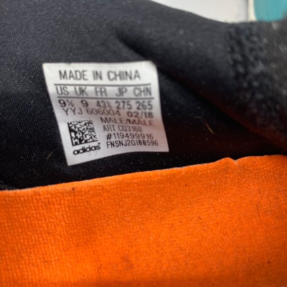 Adidas SOLAR BOOST Black Blue Sneakers Size: US9.5 - Picture 8 of 8